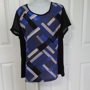 Daisy Fuentes womens geometric pattern size XL new